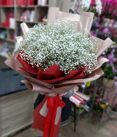 Букет цветов из: Гипсофила в Нижние Вязовые