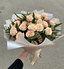 Букет Кремовые розы Латте в Нижние Вязовые