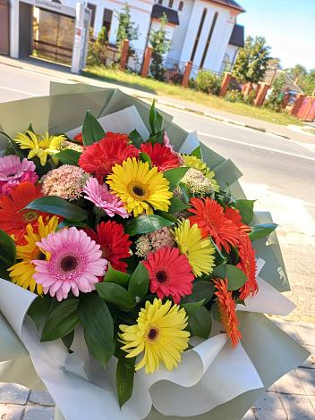 Букет цветов из: Герберы в Нижние Вязовые
